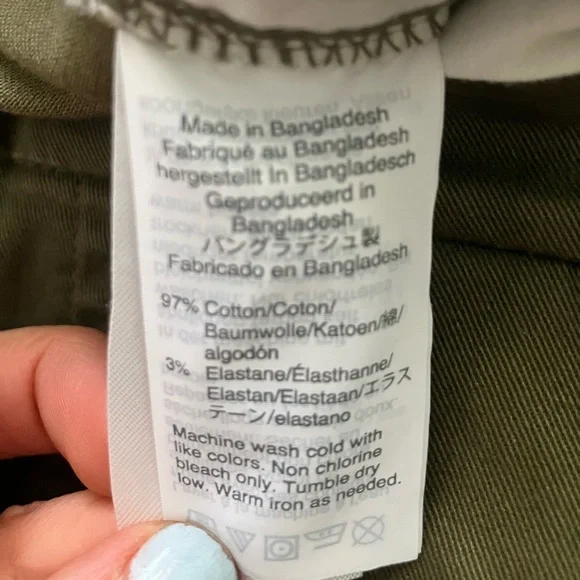 J.Crew Cotton Camp Pants Women's Green Tapered Leg Size 14 NWT - Picture 5 of 10